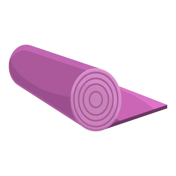 Stoff Yogamatte Symbol, Cartoon-Stil — Stockvektor