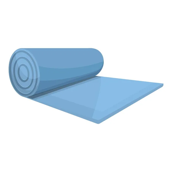 Tapis de yoga icône tapis, style dessin animé — Image vectorielle