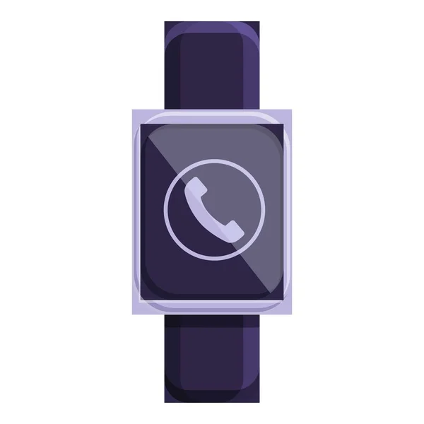 Kid smart watch call icon, cartoon style — Stockový vektor