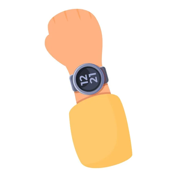 Studenten-Smartwatch-Ikone im Cartoon-Stil — Stockvektor