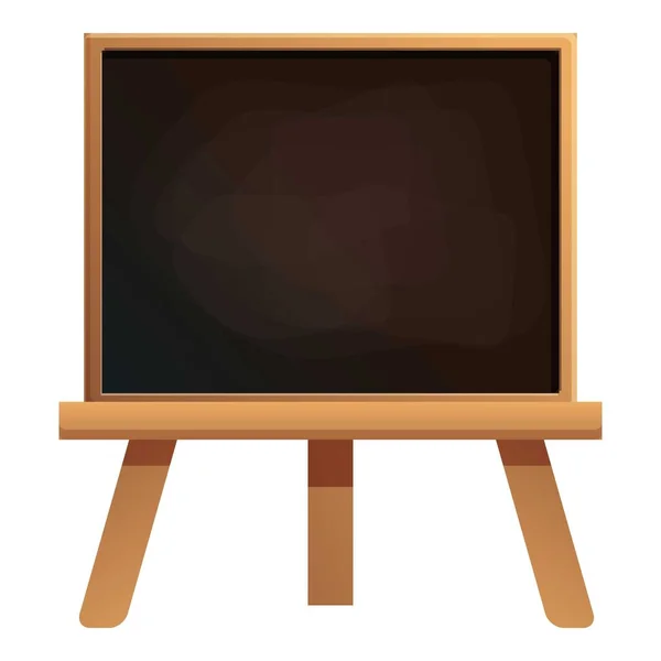 Ícone de quadro-negro da sala de aula, estilo dos desenhos animados — Vetor de Stock