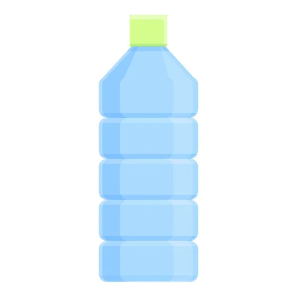 Biologisch abbaubarer Kunststoff transparente Flasche Symbol, Cartoon-Stil — Stockvektor