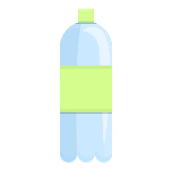 可生物降解塑料水瓶图标，卡通风格 — 图库矢量图片