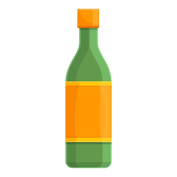 Degree bottle icon, cartoon style — Stock Vector