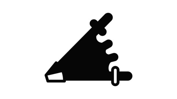 Blacksmith bomba de ar ícone animação — Vídeo de Stock