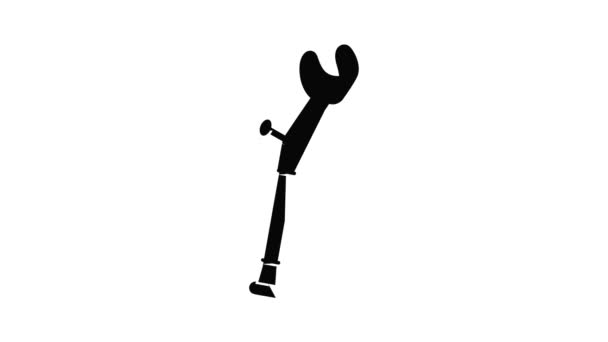 Animacja ikony kuli łokcia — Wideo stockowe