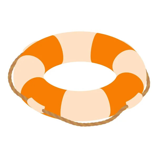 Ring buoy icon, isometric style — Stock Vector