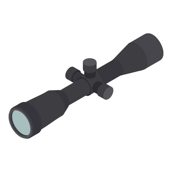 Icône Sniper scope, style isométrique — Image vectorielle