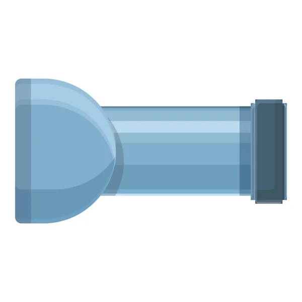 Plastová ikona potrubí, kreslený styl — Stockový vektor