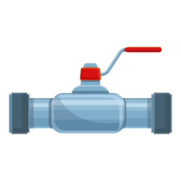 Icona del tubo di distribuzione, stile cartone animato — Vettoriale Stock