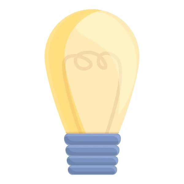 Glühbirnen-Ikone im Cartoon-Stil — Stockvektor