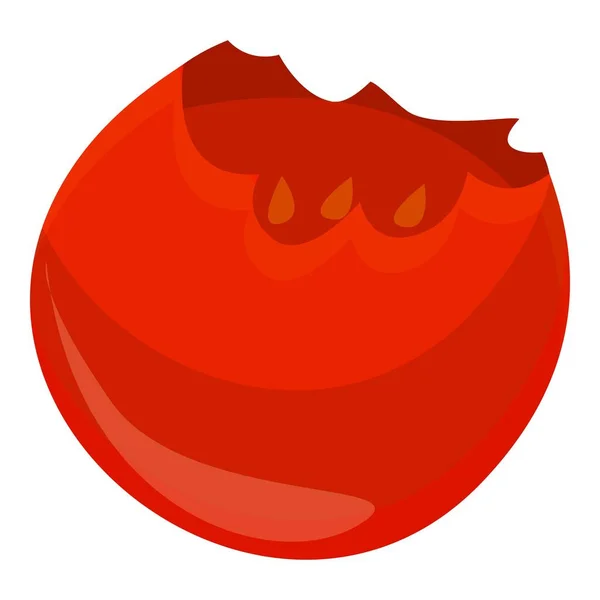 Icône déchets de tomates, style dessin animé — Image vectorielle