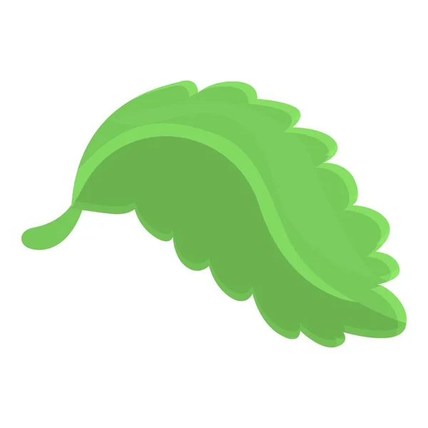 Icono de hoja de ensalada, estilo de dibujos animados — Vector de stock