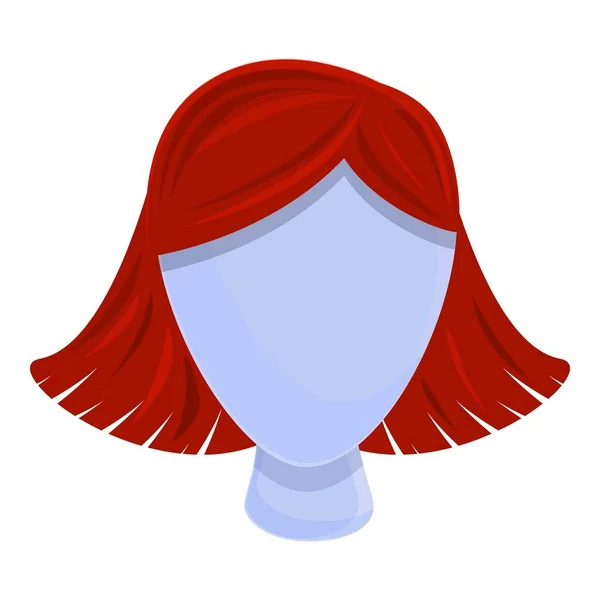 Wig icon, cartoon style — Stock Vector