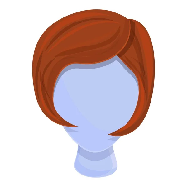 Event wig icon, cartoon style — Stock Vector