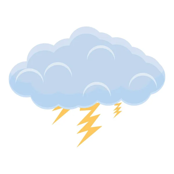 Thundercloud icoon, cartoon stijl — Stockvector