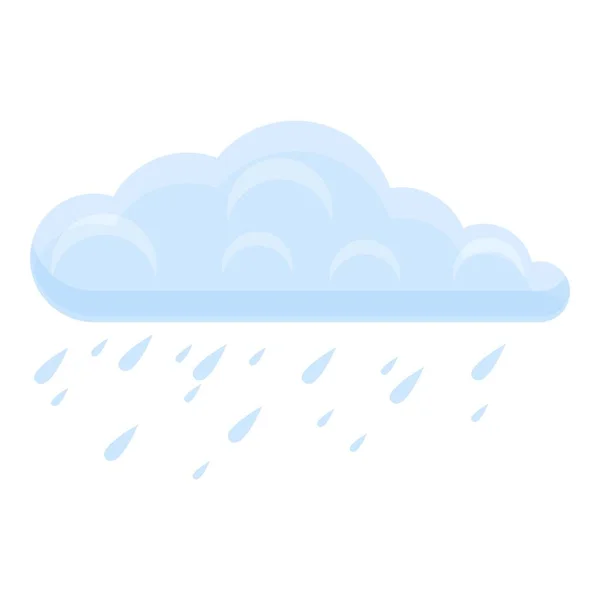 Raining cloud icon, cartoon style — Stock Vector