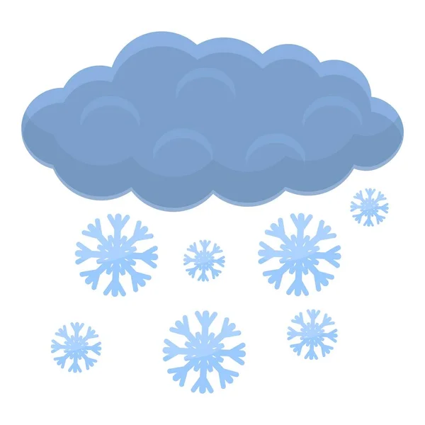 Snow winter cloud icon, cartoon style — Stockový vektor