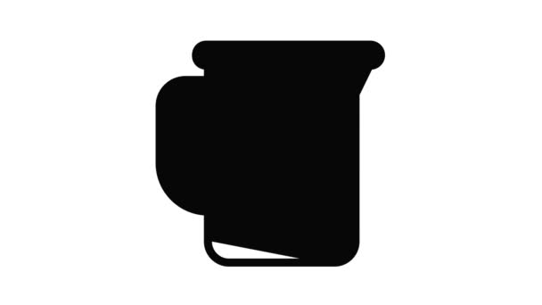 Icono de la jarra química animación — Vídeo de stock