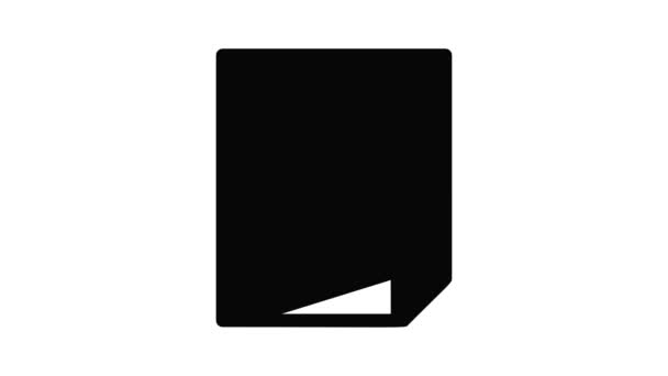 Animazione icona cartella file — Video Stock
