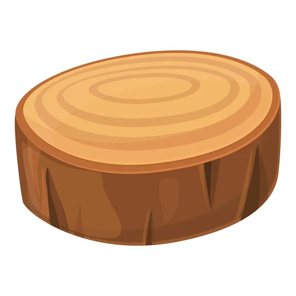 Icono de tronco de pino, estilo de dibujos animados — Vector de stock