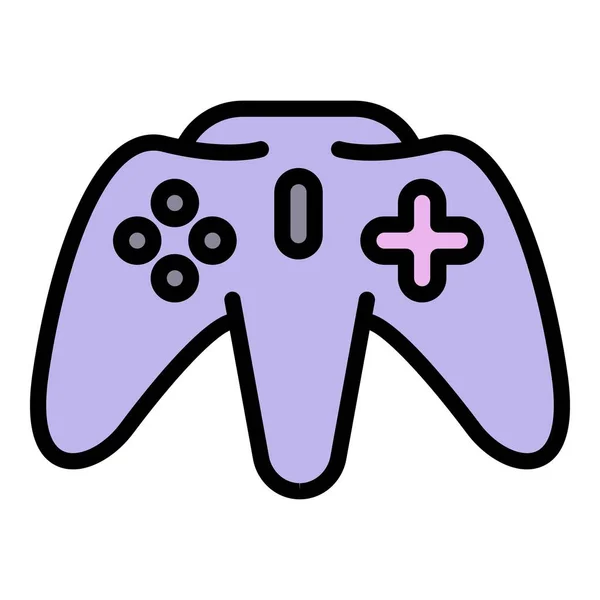 Icono de joystick de PC, estilo de esquema — Vector de stock