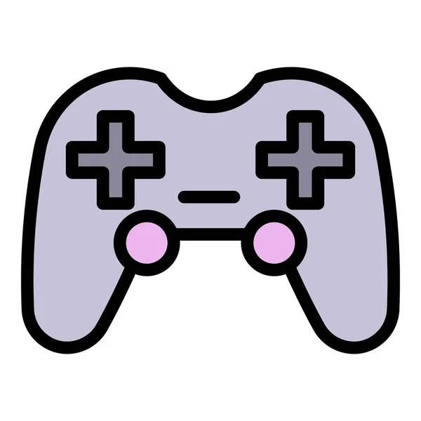 Icono de joystick de vídeo, estilo de esquema — Vector de stock