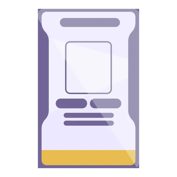 Id card document icon, cartoon style — Stock Vector