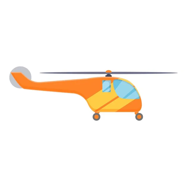 Mentő helikopter ikon, rajzfilm stílus — Stock Vector