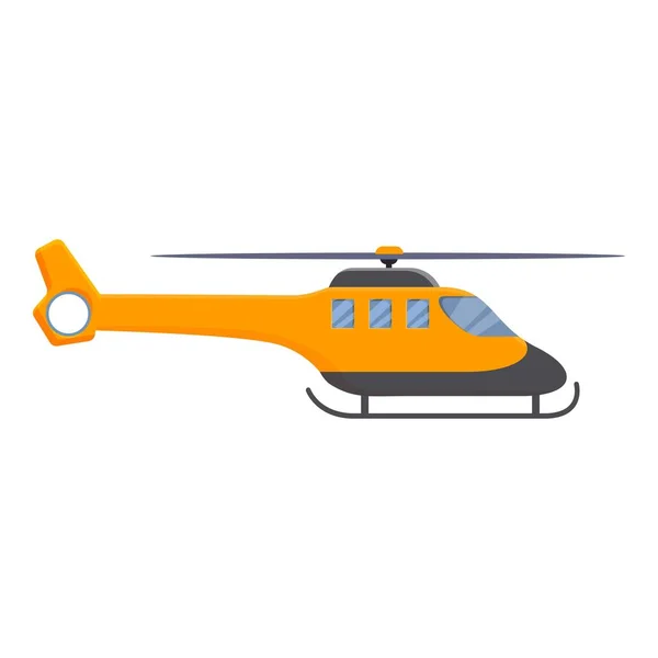 Ícone de helicóptero de resgate rápido, estilo cartoon — Vetor de Stock
