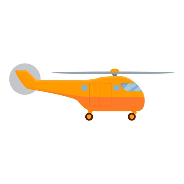 Flight rescue helicopter icon, cartoon style — Stock Vector