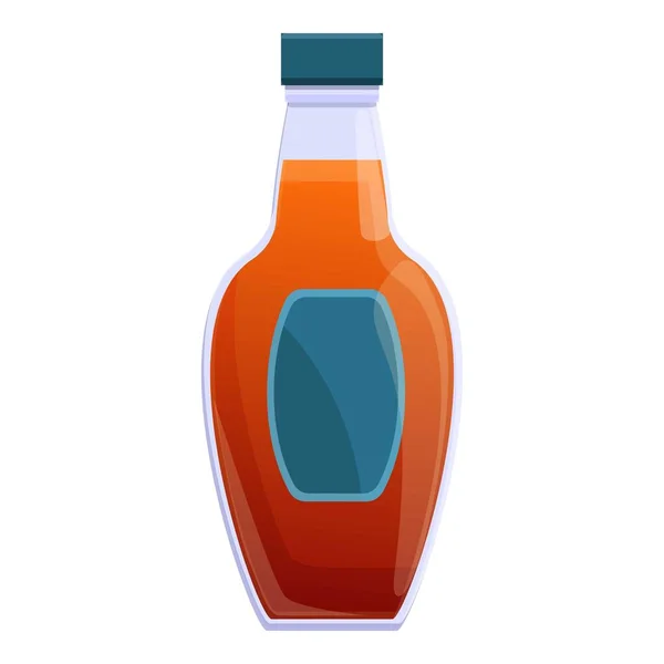 Icono de botella de barra de Bourbon, estilo de dibujos animados — Vector de stock