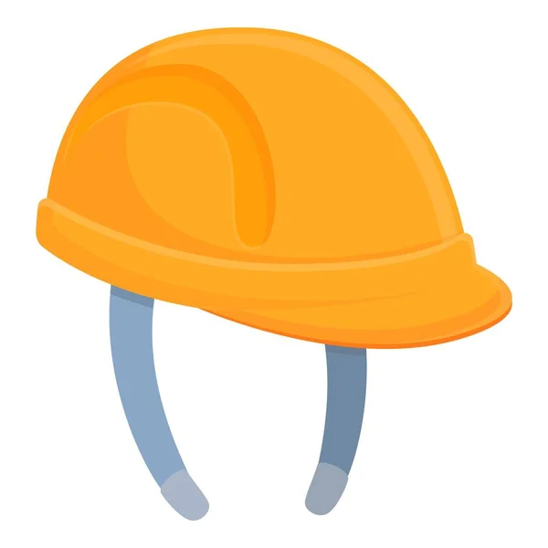 Highway construction helmet icon, cartoon style — Stock Vector