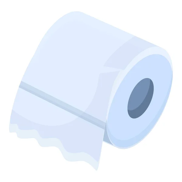 Weefsel toiletrol pictogram, cartoon stijl — Stockvector