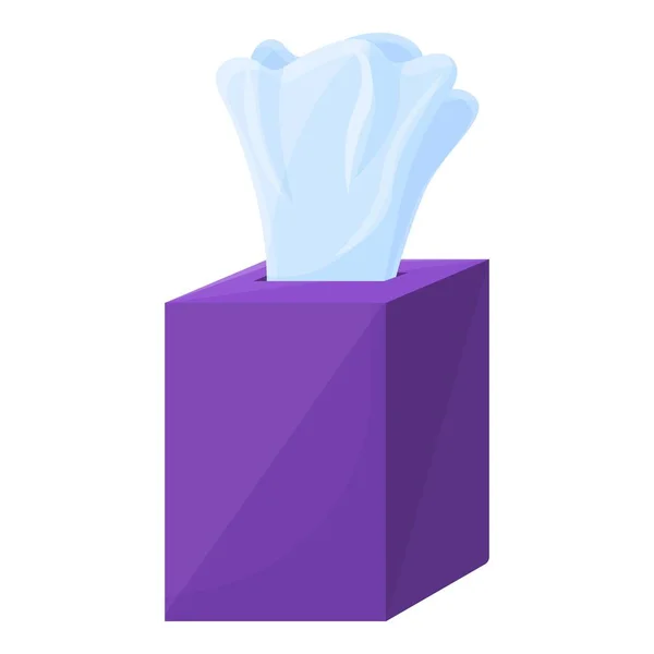 Clean Box Tissue-Symbol, Cartoon-Stil — Stockvektor