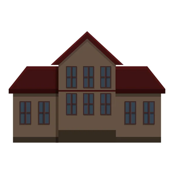 Halloween läskig hus ikon, tecknad stil — Stock vektor