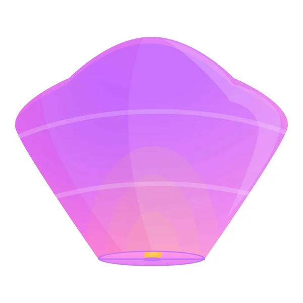 Icono de linterna flotante de vela, estilo de dibujos animados — Vector de stock