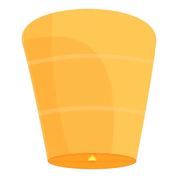 Fête lanterne flottante icône, style dessin animé — Image vectorielle