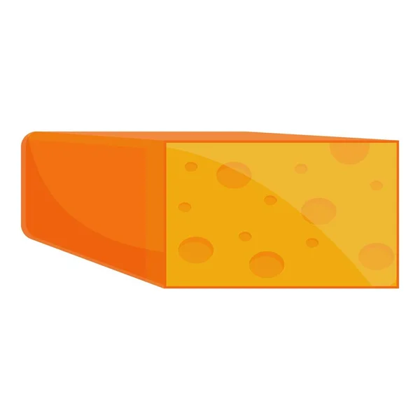Icono de queso fresco, estilo de dibujos animados — Vector de stock