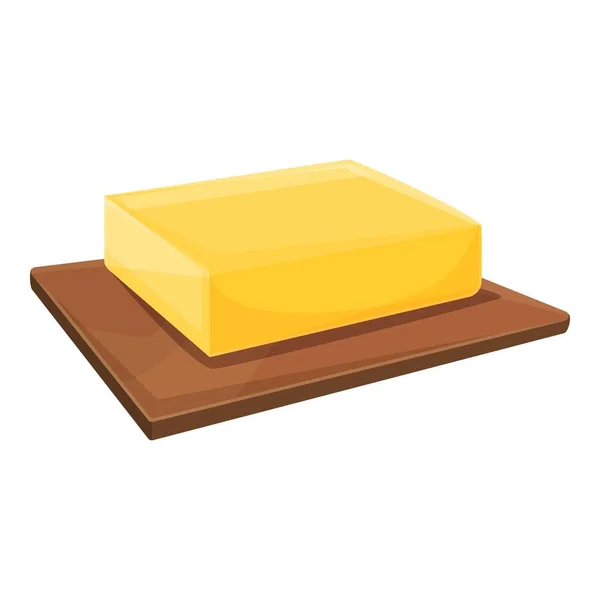 Ikona másla z farmy, kreslený styl — Stockový vektor