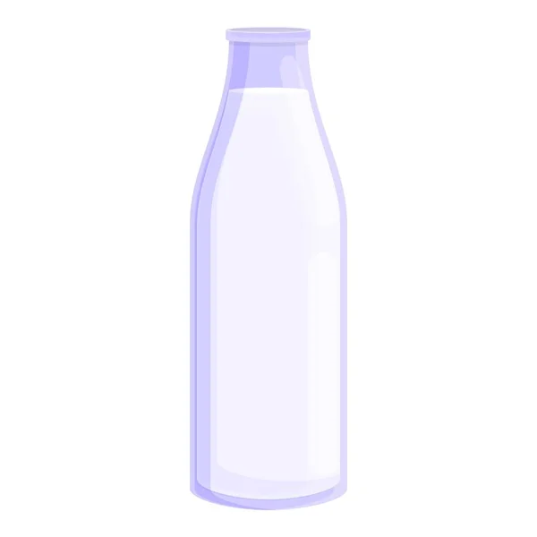 Icône de bouteille de lait alimentaire, style dessin animé — Image vectorielle