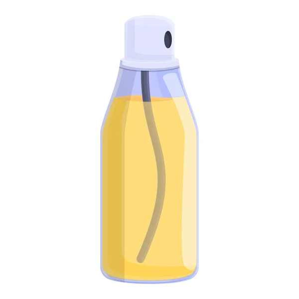 Icona della bottiglia di olio deodorante, stile cartone animato — Vettoriale Stock