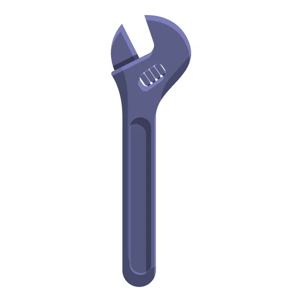 Rejustable wrench icon, cartoon style — стоковый вектор