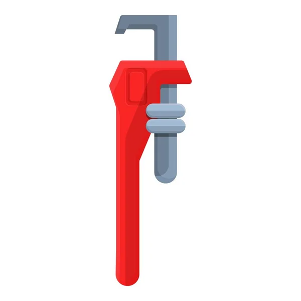 Sewerage adjustable wrench icon, cartoon style — Stock Vector