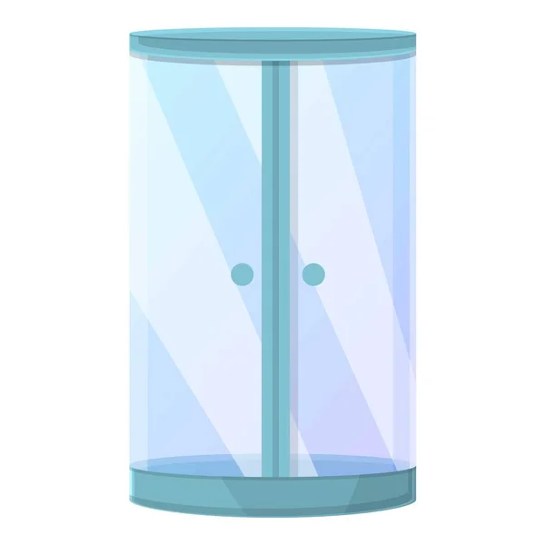 Icône de cabine de douche propre, style dessin animé — Image vectorielle