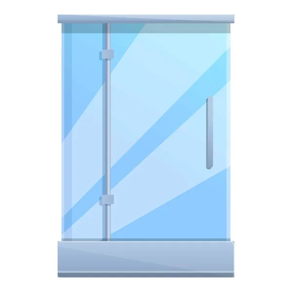 Kabin duş kabini simgesi, çizgi film tarzı — Stok Vektör
