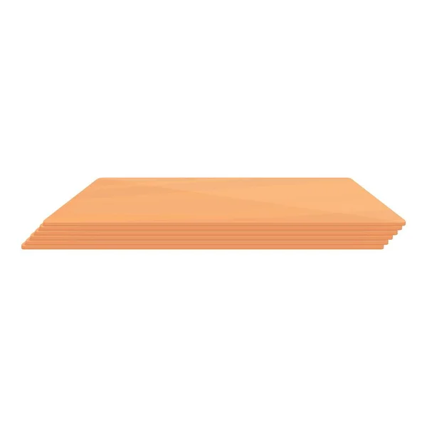 Icono de flexión de madera contrachapada, estilo de dibujos animados — Vector de stock