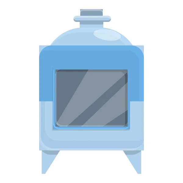 Oven press form machine icon, cartoon style — Stock Vector