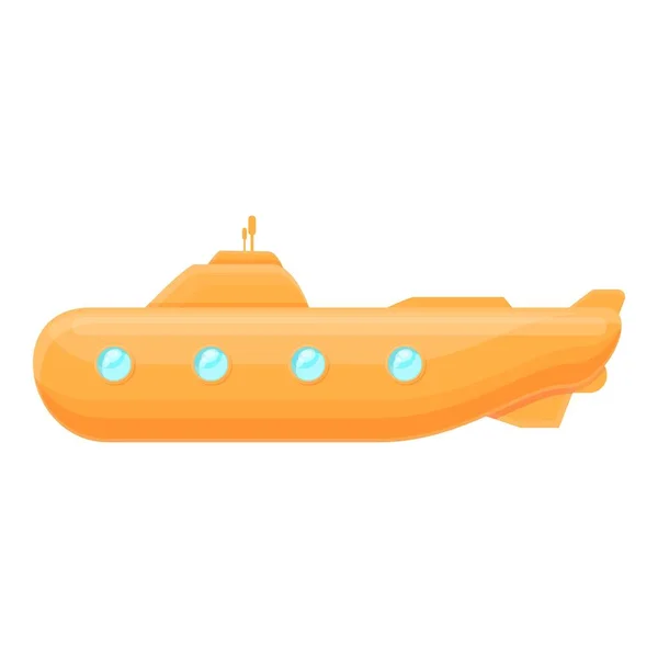 Lins ubåt ikon, tecknad stil — Stock vektor