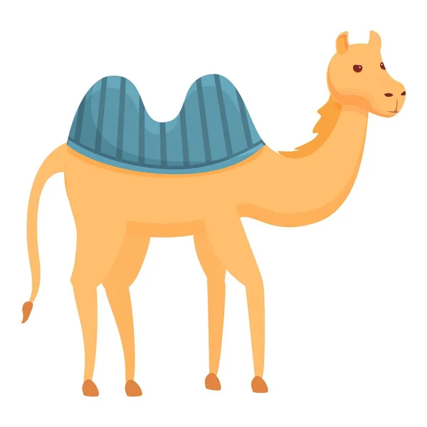 Egypt camel icon, cartoon style — Stock Vector